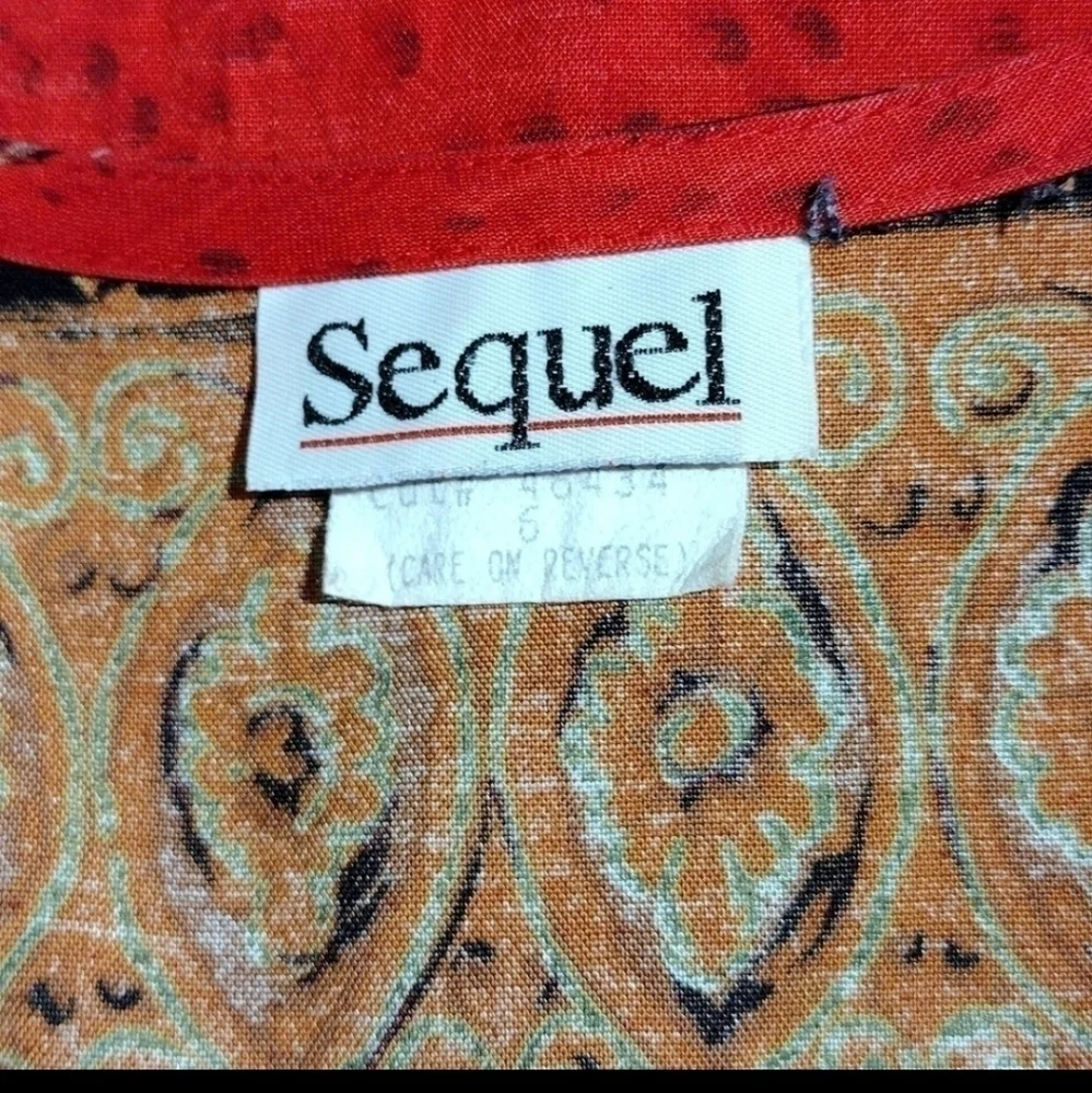 Vintage Sequel Button Blouse